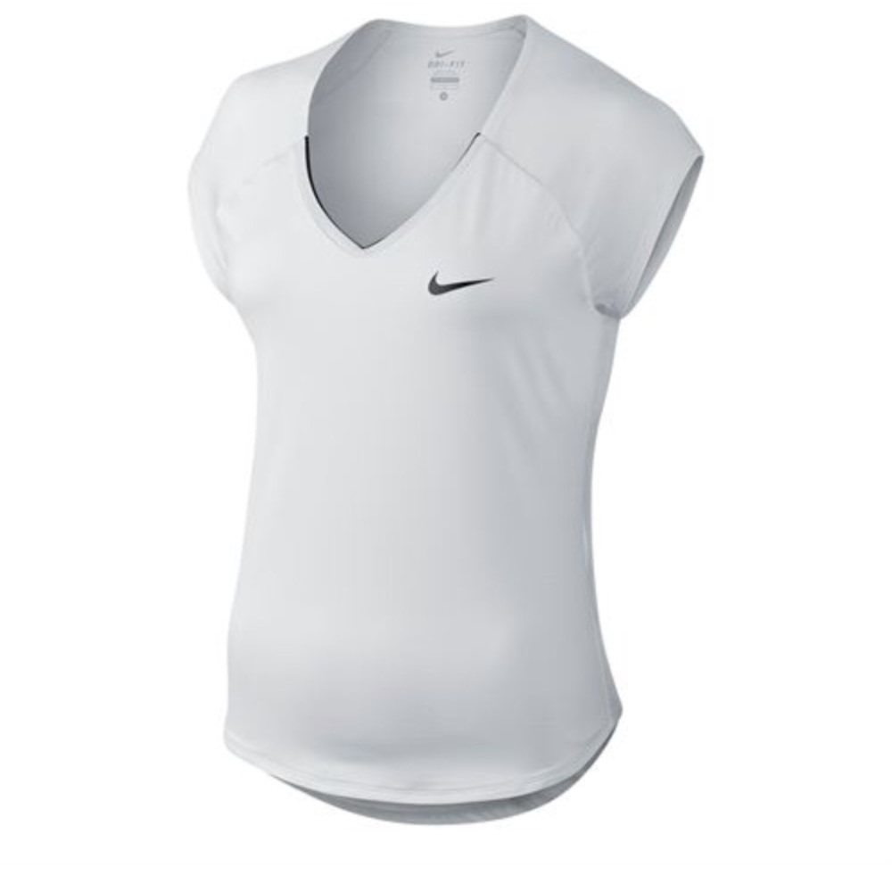 Nike Pure White Tennis Tee -- Size XS